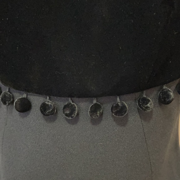 Moschino Cheap and Chip Black Velvet Tassel Top - Picture 6 of 15